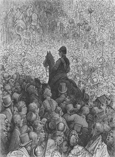 The Derby, The Winner by Gustave after Dore